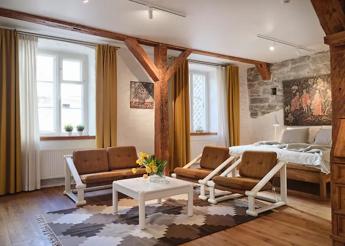 Historic Apartment With Private Garden In Old Town